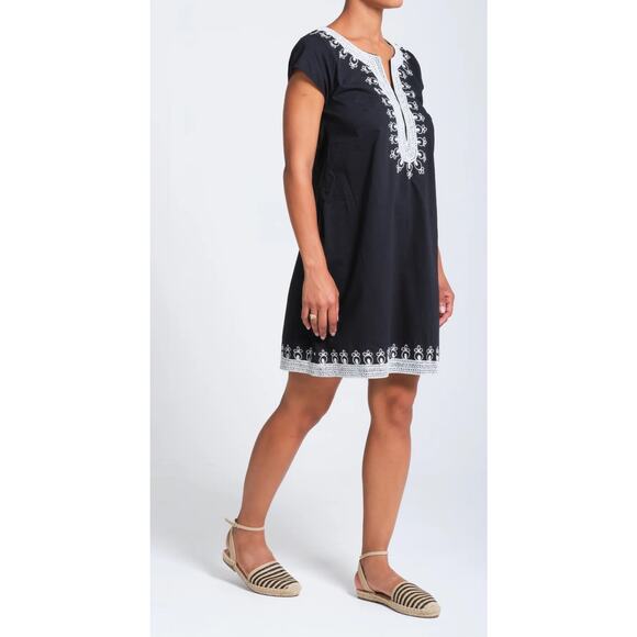 Calypso St. Barth Rowena Cotton Embellished Tunic Size XS Tropical Resort - Picture 2 of 9